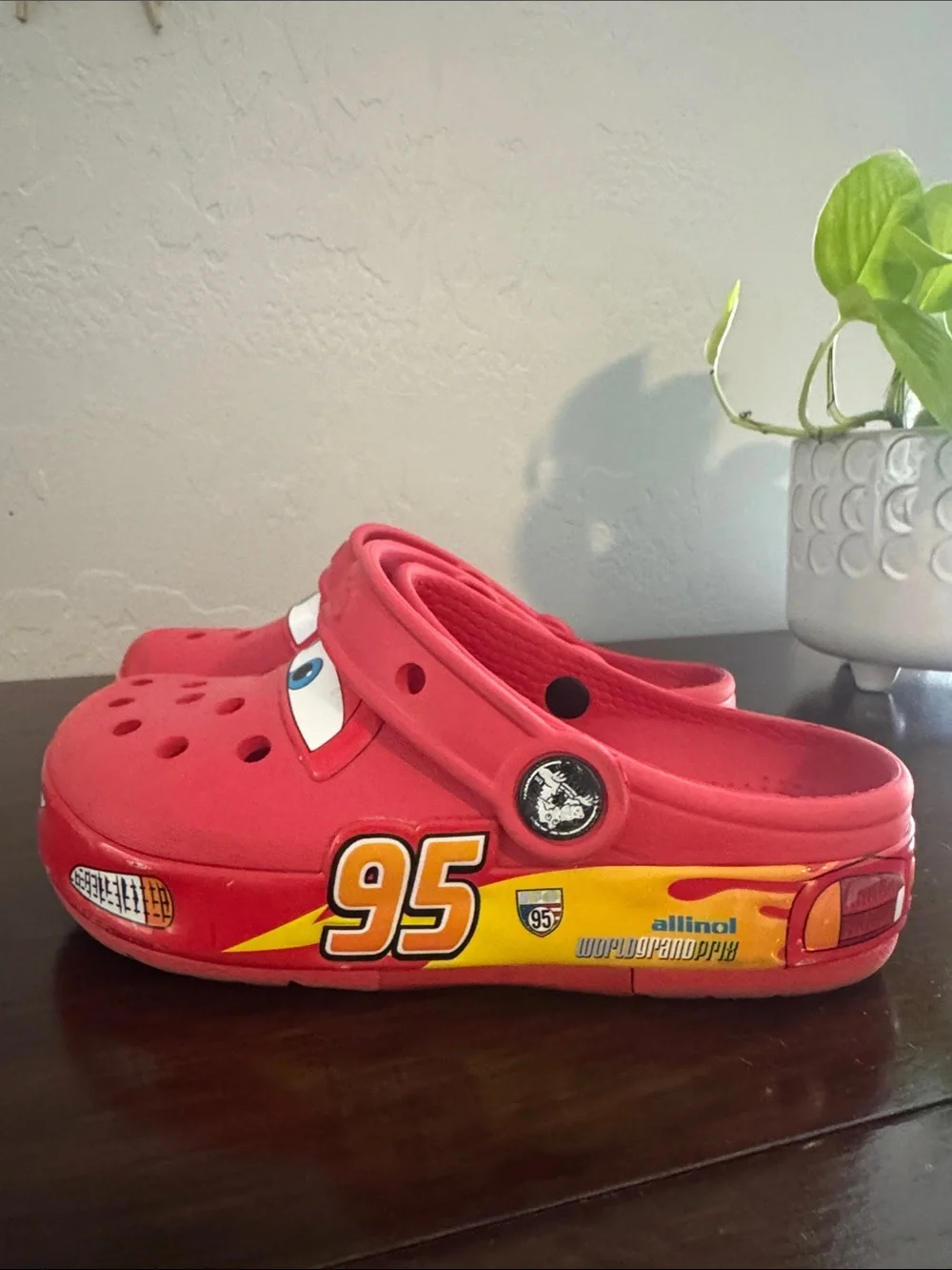 Red Kids' Lightning McQueen Croc-Style Clog - 95 Racing Design